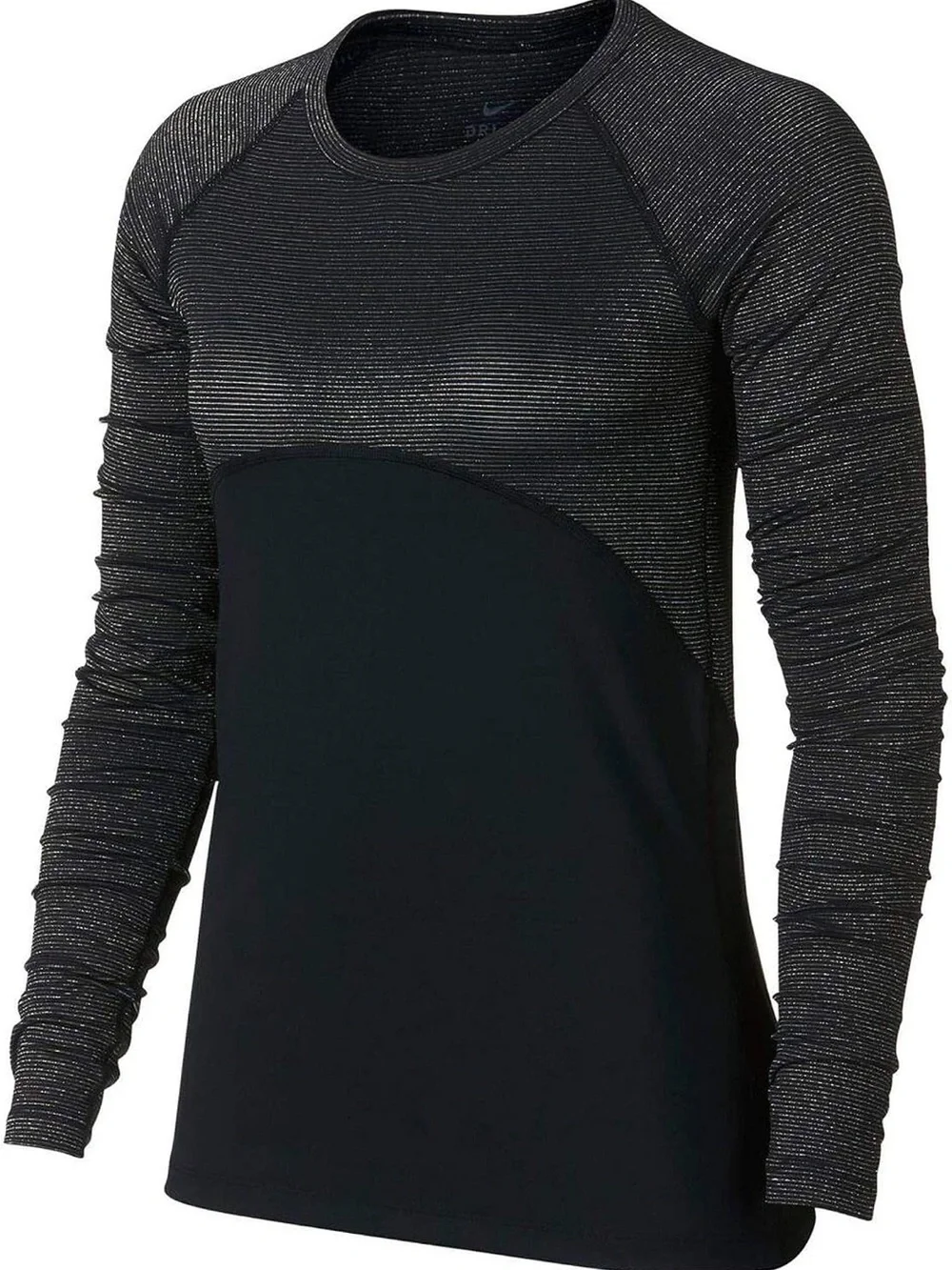 Nike Women’s Pro Warm Dri-FIT Long Sleeve Training Top Black Metallic medium